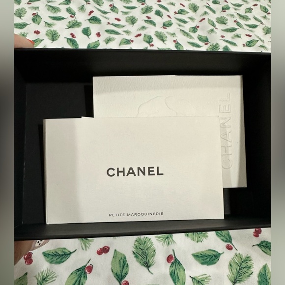 Chanel All Black Card Case - NWT - Picture 7 of 8